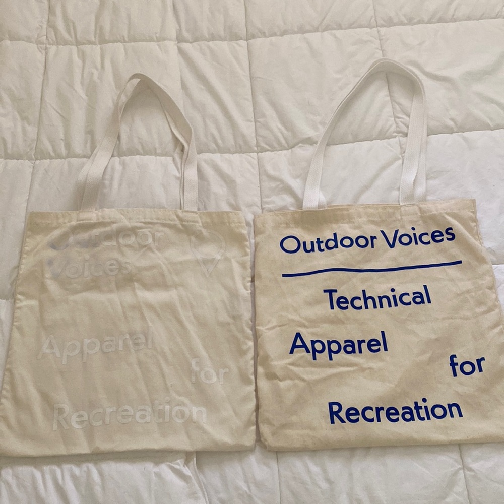 Outdoor Voices Tote Bags